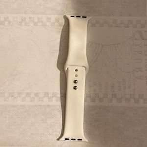 Apple watch sz small white silicone sport band